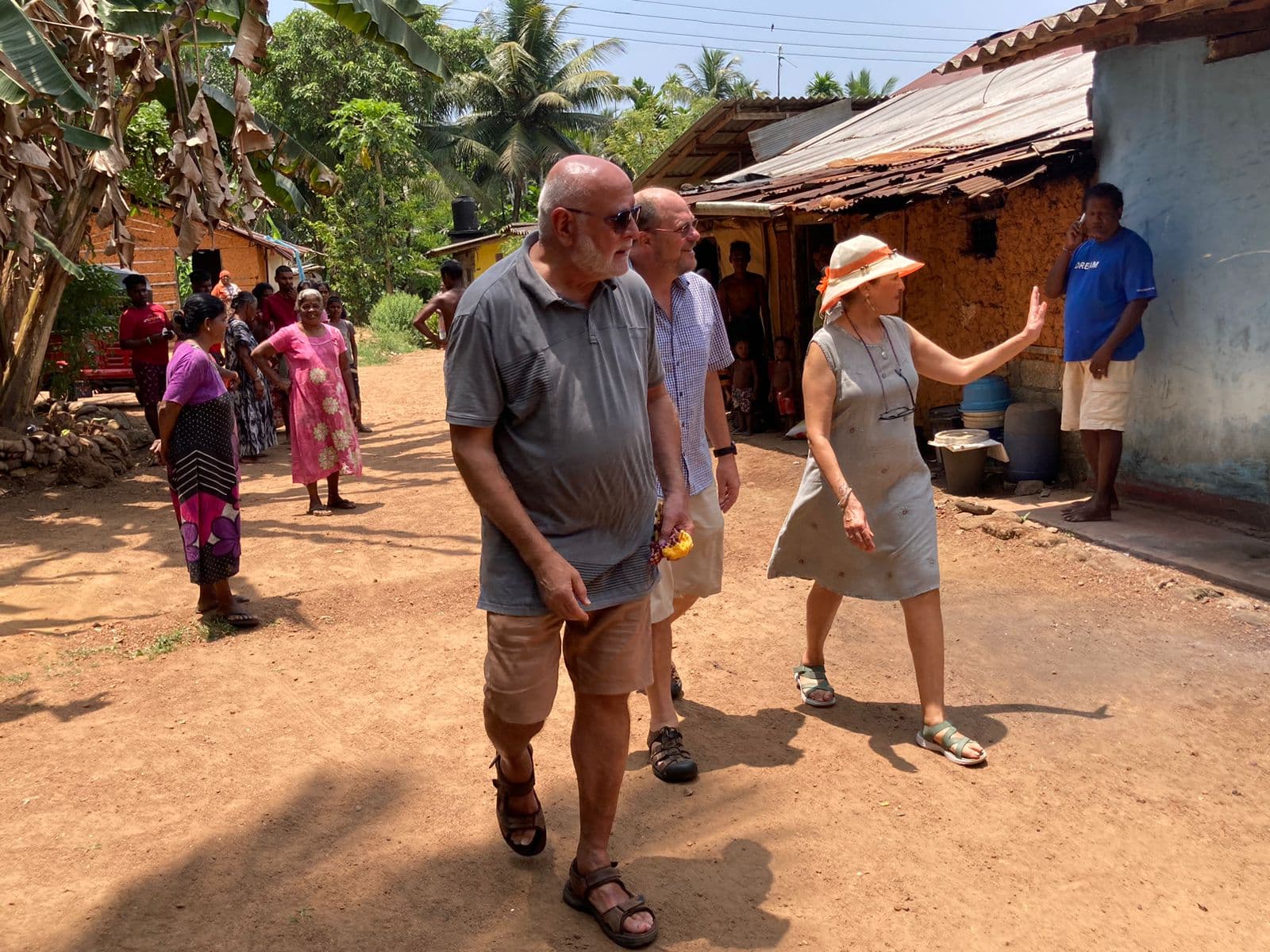 Scenery Villas guests visiting a local community